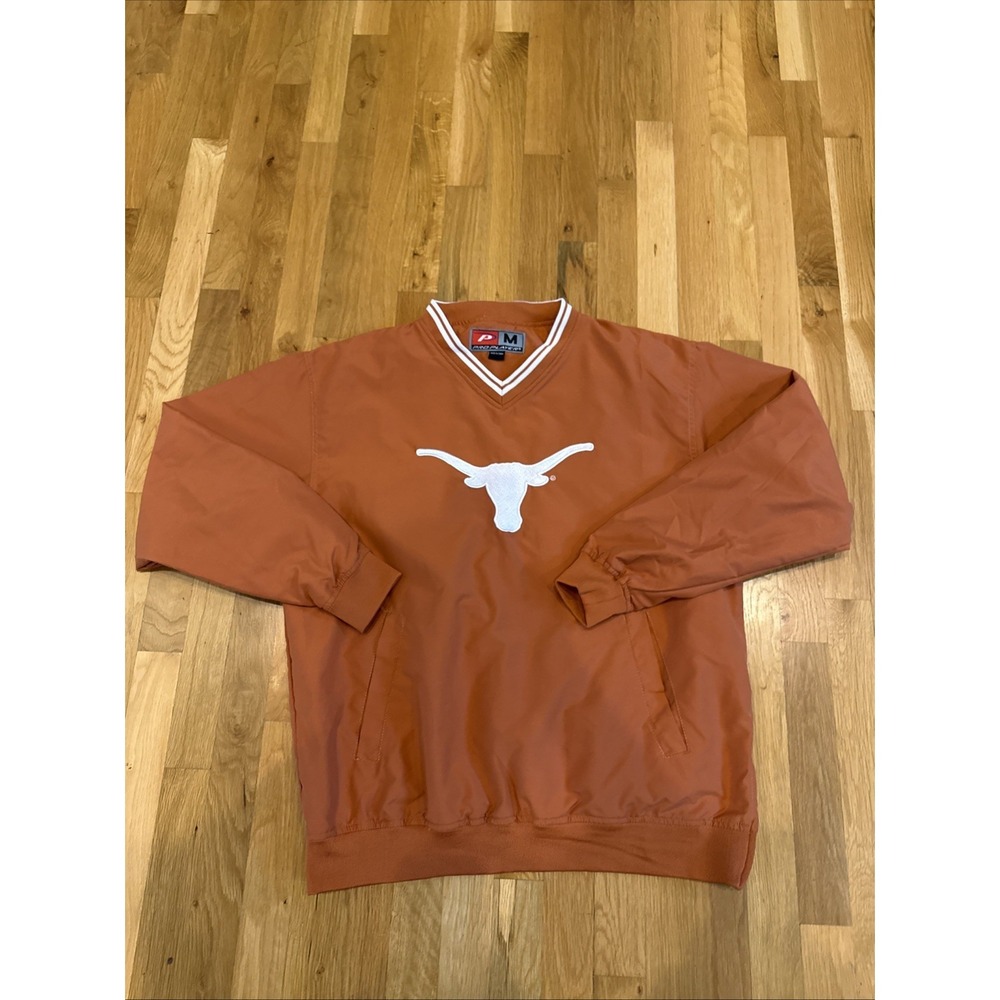 Vintage Coaches Pro Player Texas Longhorns Men's Medium Pullover Windbreaker